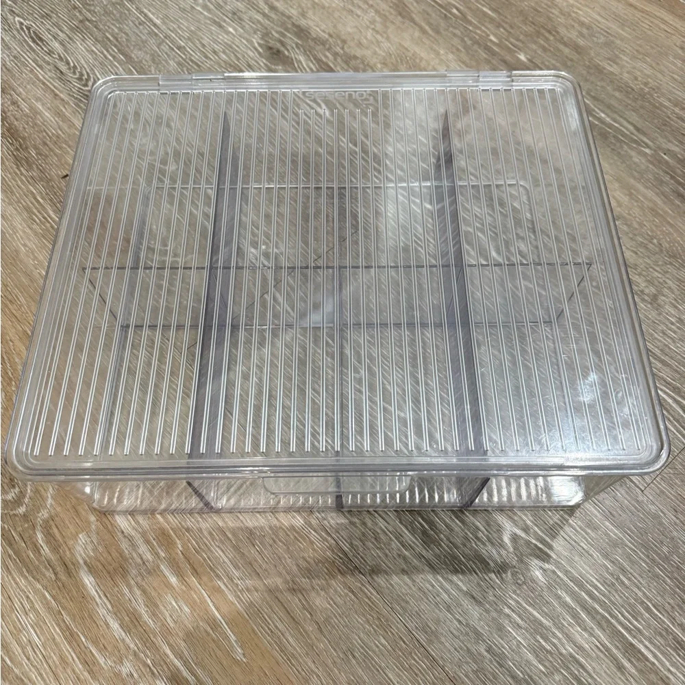 Clear Acrylic Extra Large Tea Bag Organizer Storage Box.